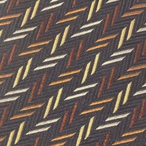 Canali Men's Elegant Blue Brown and Gold Tie